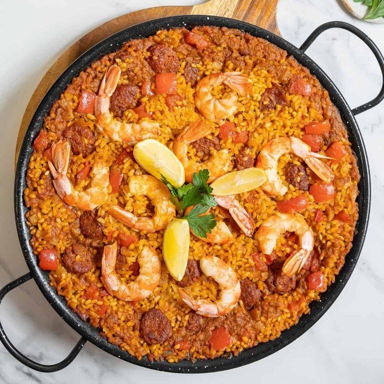 Spicy Chorizo and Shrimp Paella