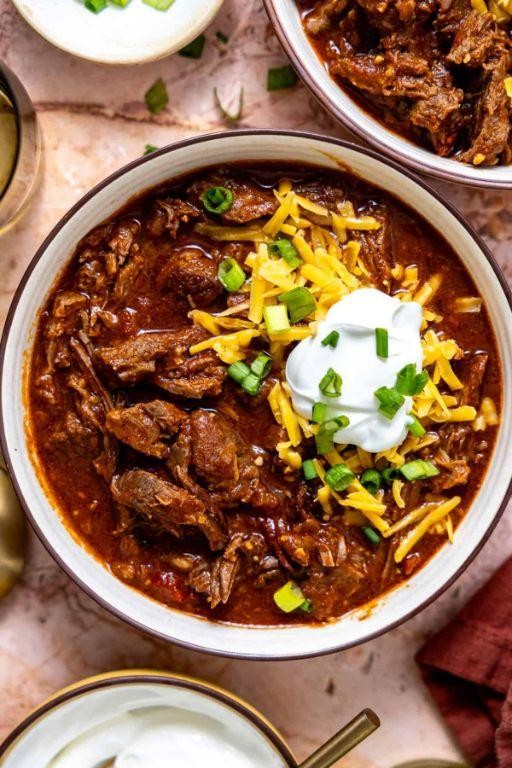 Spicy Chuck Roast Beef Chili