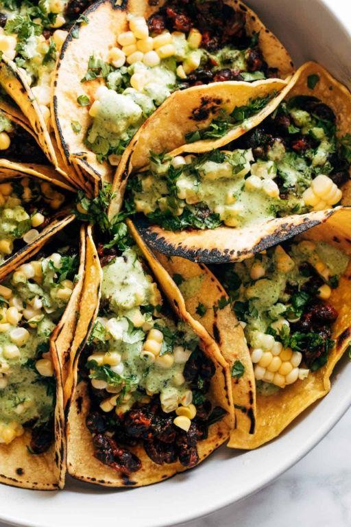 Spicy Collard Green and Black Bean Tacos