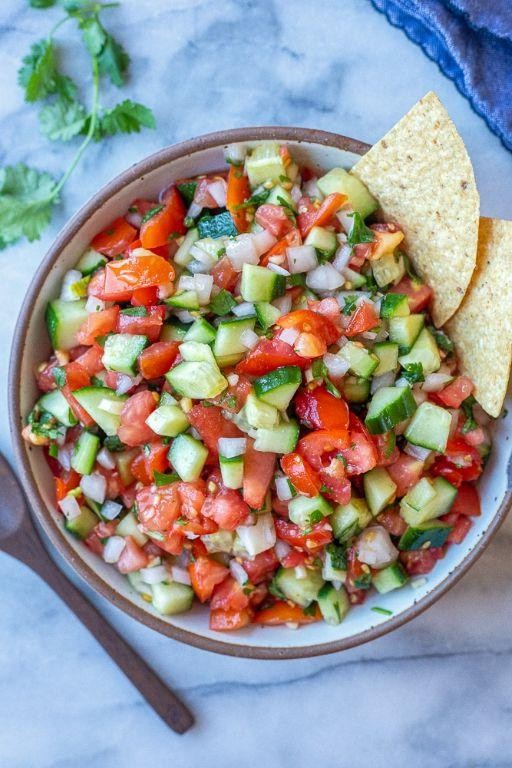 Spicy Cucumber Lime Chunky Salsa