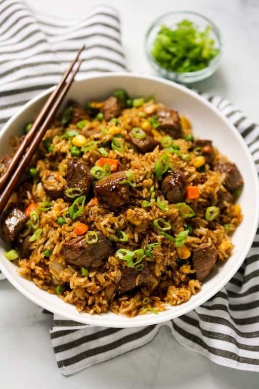 Spicy Diced Steak Fried Rice