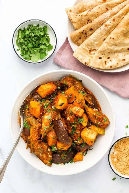 Spicy Eggplant and Potato Curry