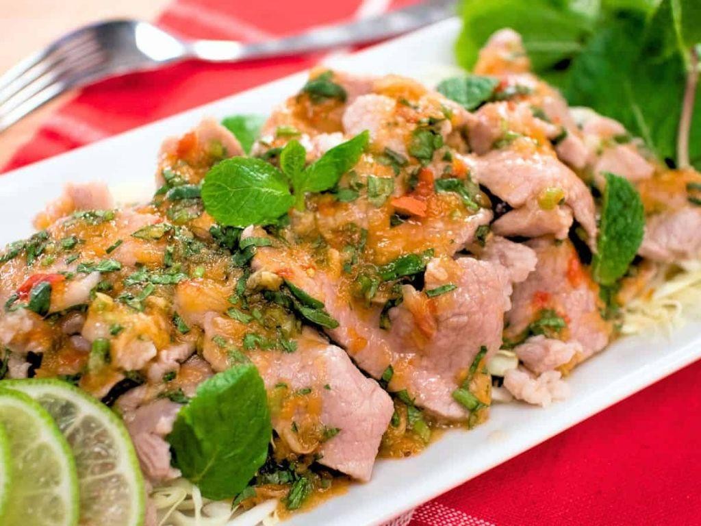 Spicy Garlic Lime Pork Tips
