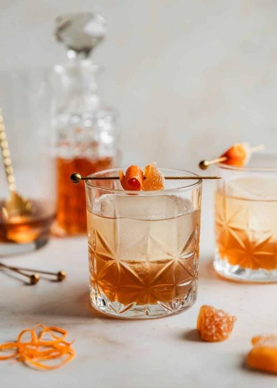 Spicy Ginger Bourbon Fizz