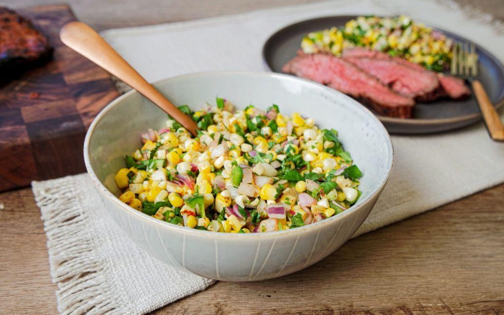 Spicy Grilled Corn Salad with Jalapeños and Lime