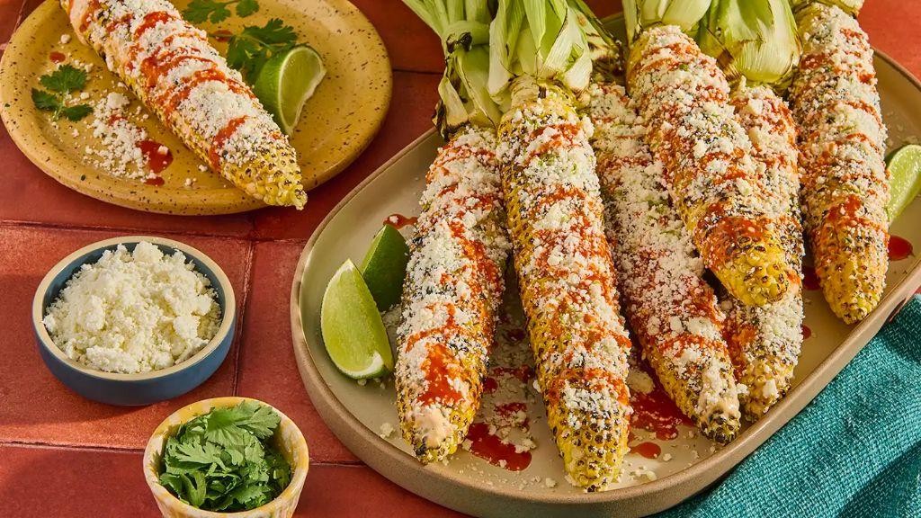 Spicy Grilled Street Corn on the Cob