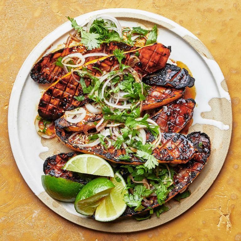 Spicy Grilled Zucchini and Squash with Chili Lime