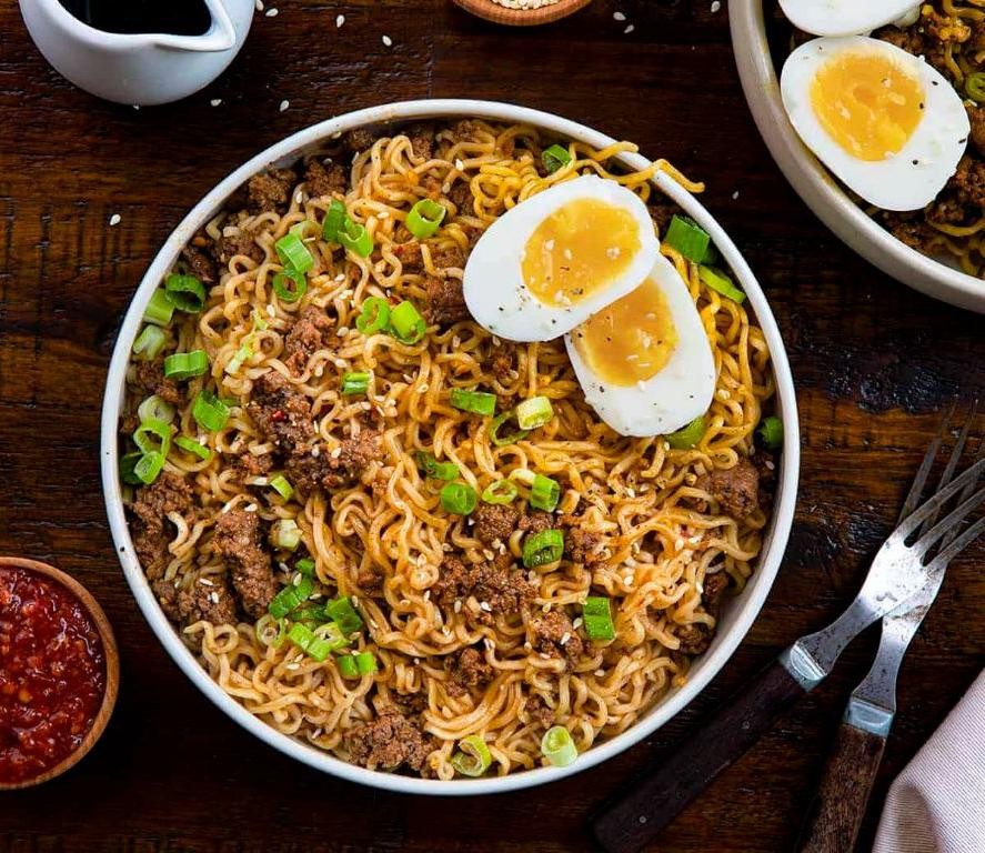 Spicy Ground Beef Ramen