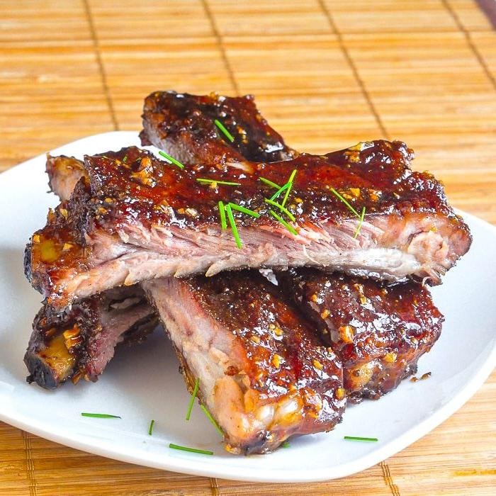 Spicy Honey Garlic Oven Ribs