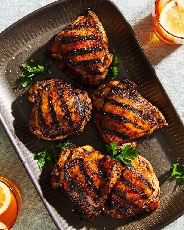 Spicy Honey Jerk Chicken Thighs