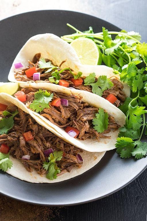 Spicy Instant Pot Chuck Roast Tacos