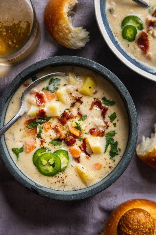 Spicy Jalapeño Cheesy Potato Soup