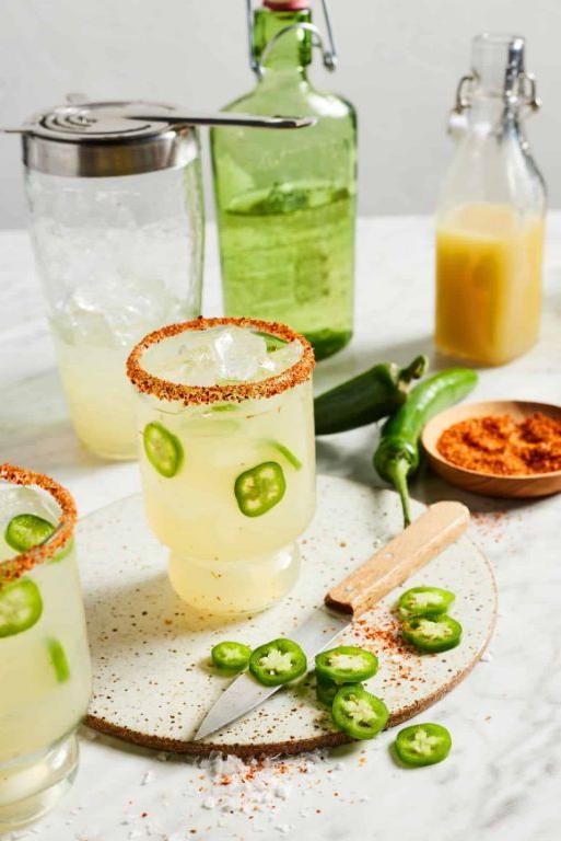Spicy Jalapeño Margarita with Tequila