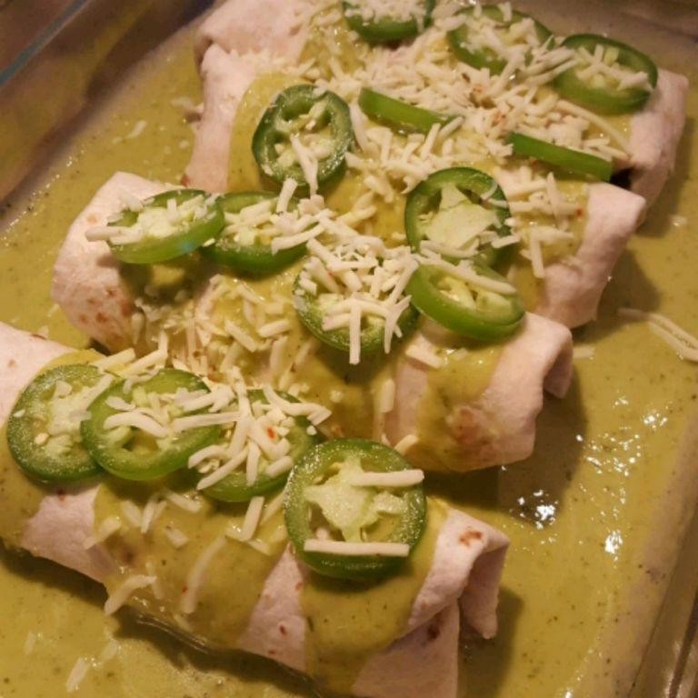 Spicy Jalapeño and Cheese Green Enchiladas