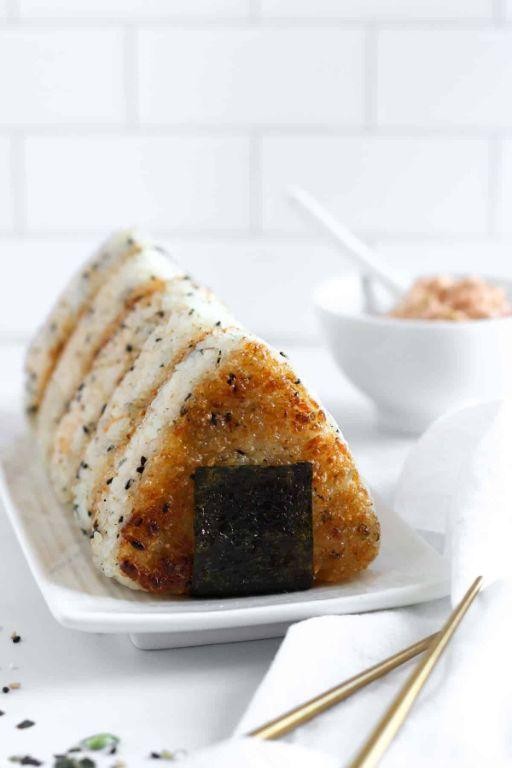 Spicy Kimchi and Tofu Onigiri