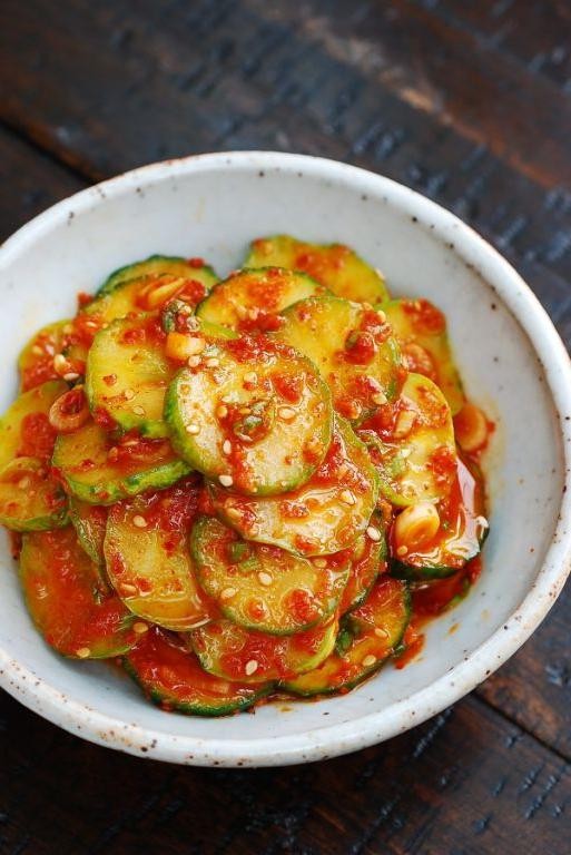 Spicy Korean Cucumber Salad (Oi Muchim)