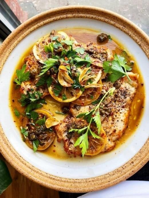 Spicy Lemon Chicken Piccata