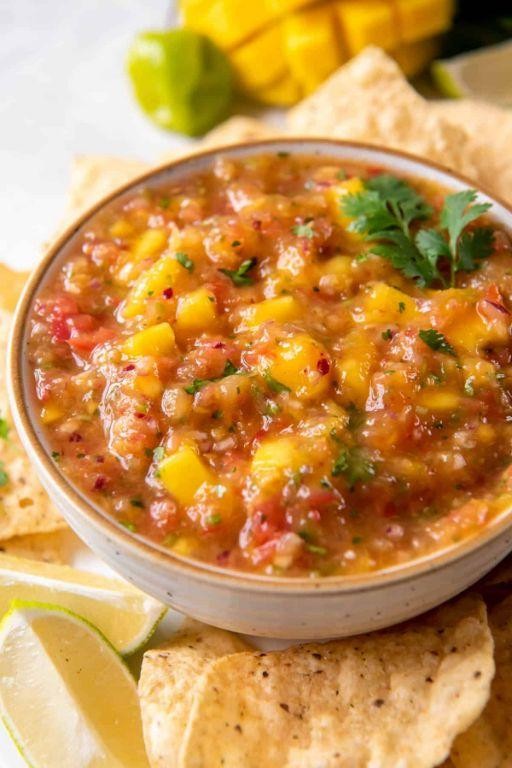 Spicy Mango Habanero Salsa