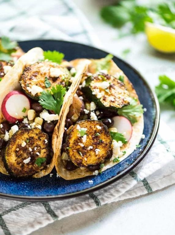 Spicy Mexican Zucchini Tacos
