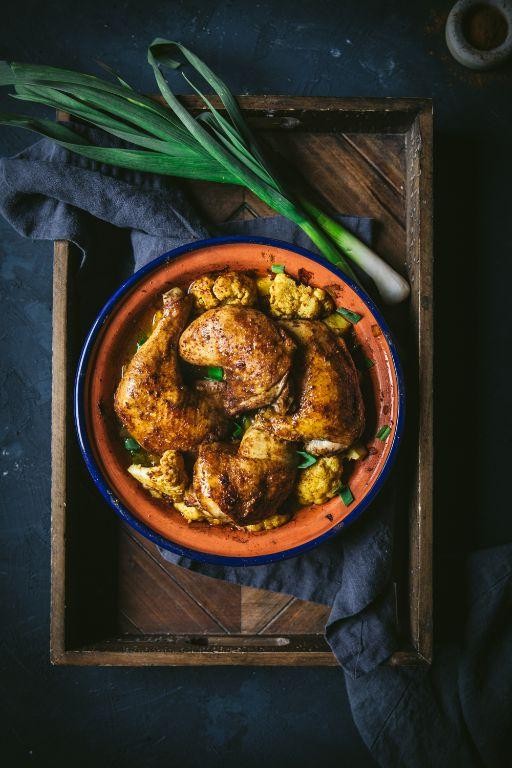 Spicy Moroccan Chicken in a Pot