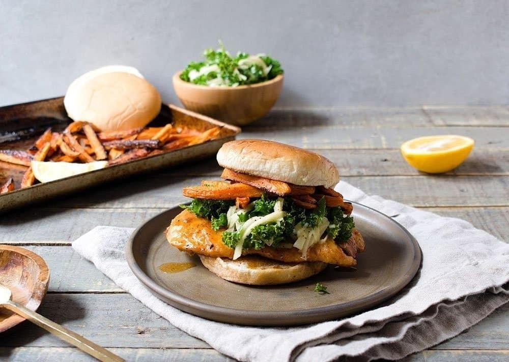 Spicy Mustard Grilled Chicken Sandwich