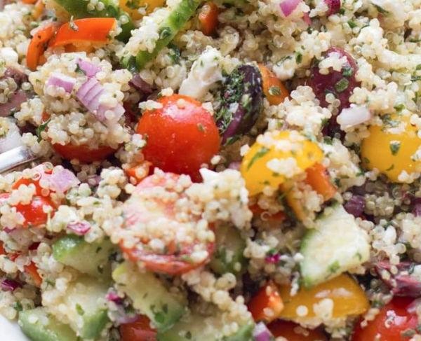 Spicy Olive and Quinoa Salad