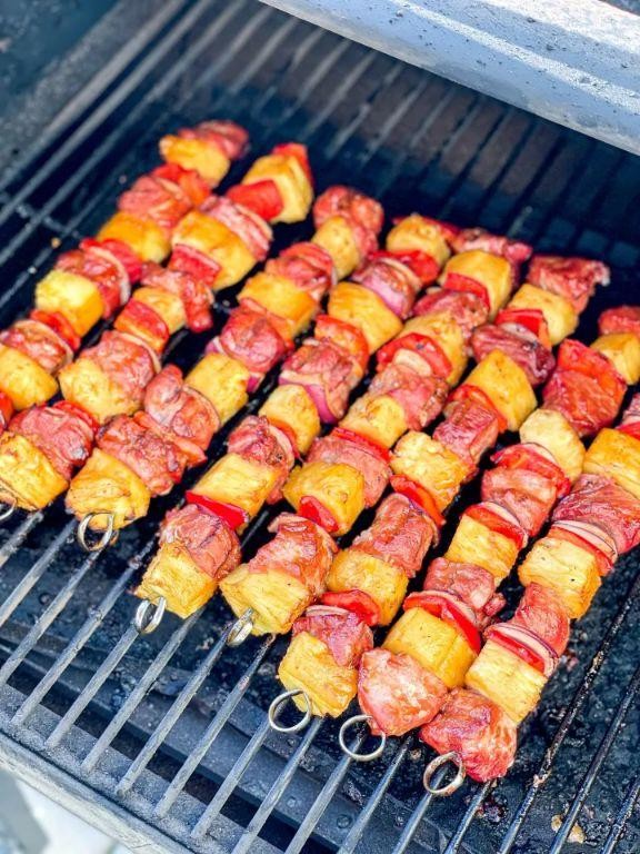 Spicy Pineapple Pork Skewers