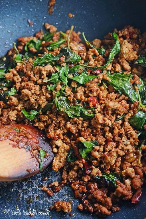 Spicy Pork Mince Stir-Fry with Basil