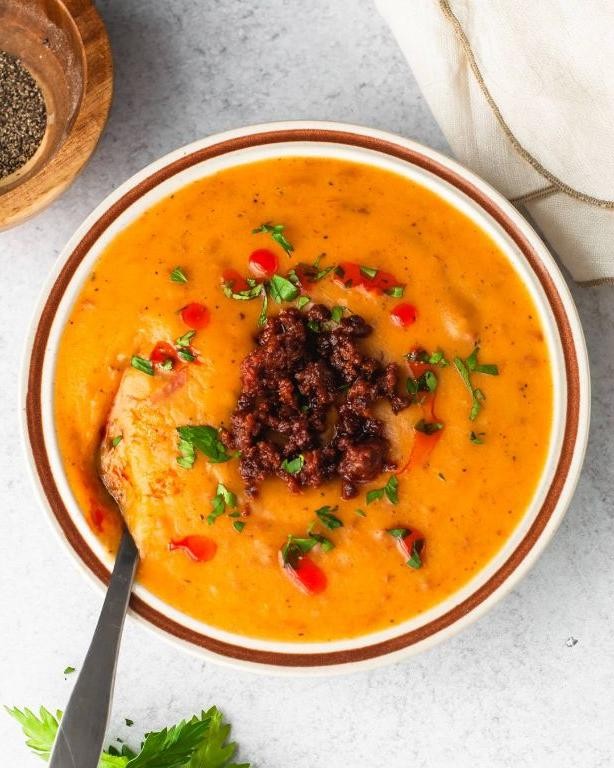 Spicy Potato Leek and Chorizo Soup