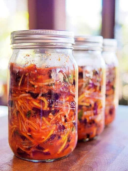 Spicy Purple Cabbage Kimchi