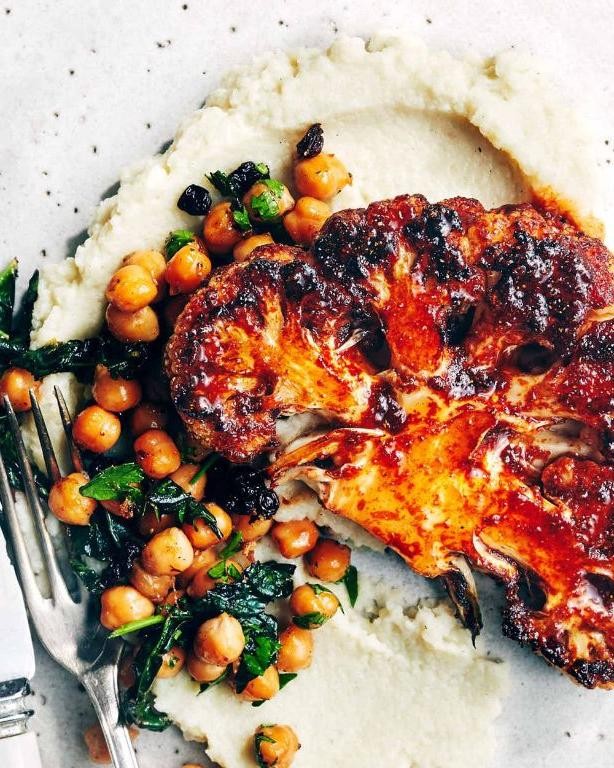 Spicy Roasted Cauliflower Steaks