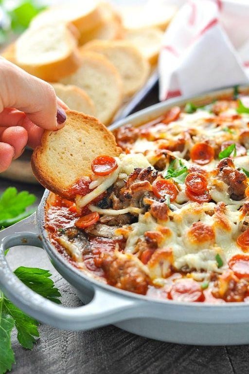 Spicy Sausage Pizza Dip