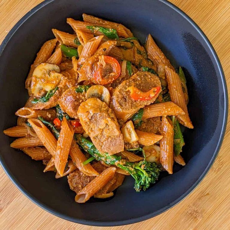 Spicy Sausage and Lentil Protein Pasta