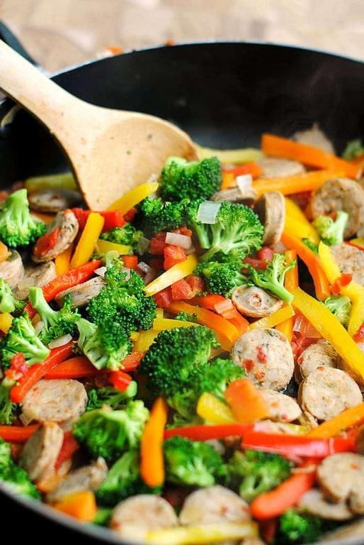 Spicy Sausage and Vegetable Stir-Fry