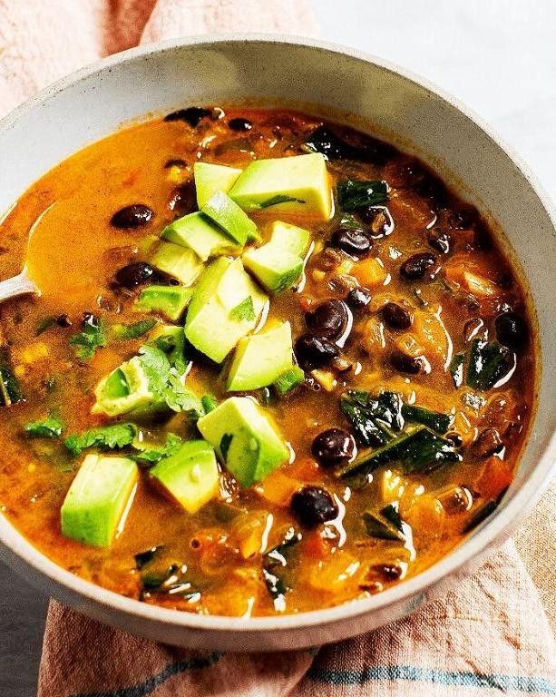 Spicy Serrano Black Bean Soup