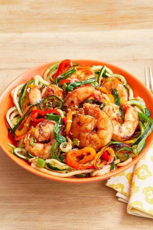 Spicy Shrimp and Squash Stir-Fry
