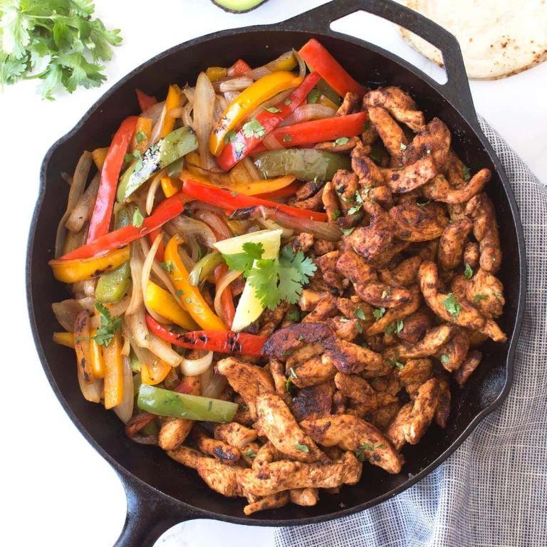 Spicy Skillet Chicken Fajitas