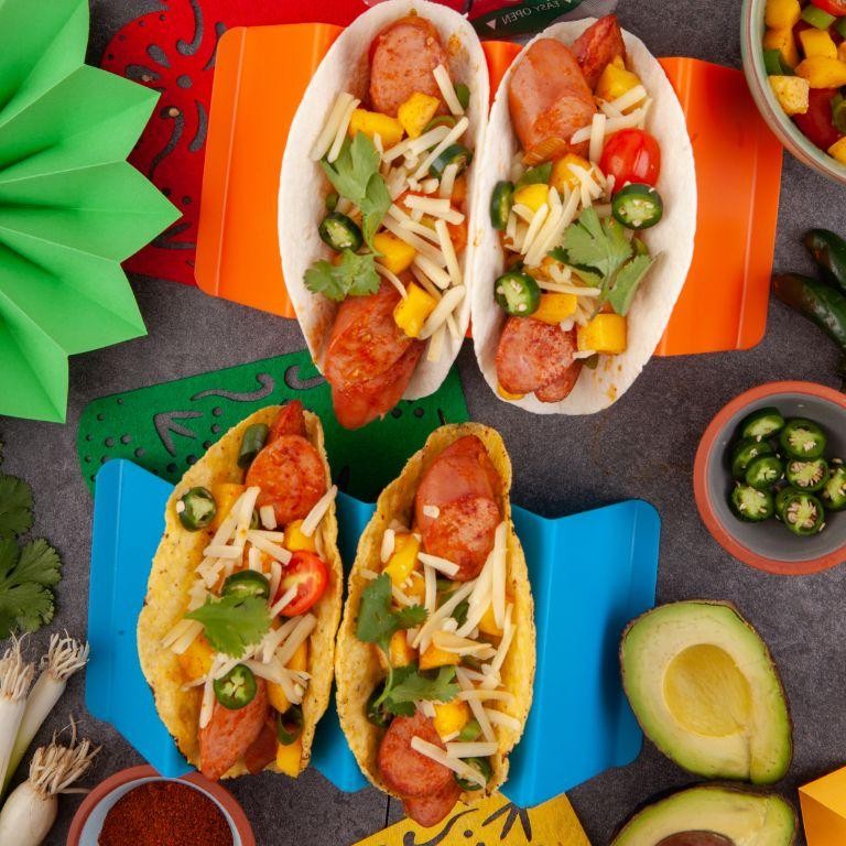 Spicy Smoked Turkey Sausage Tacos