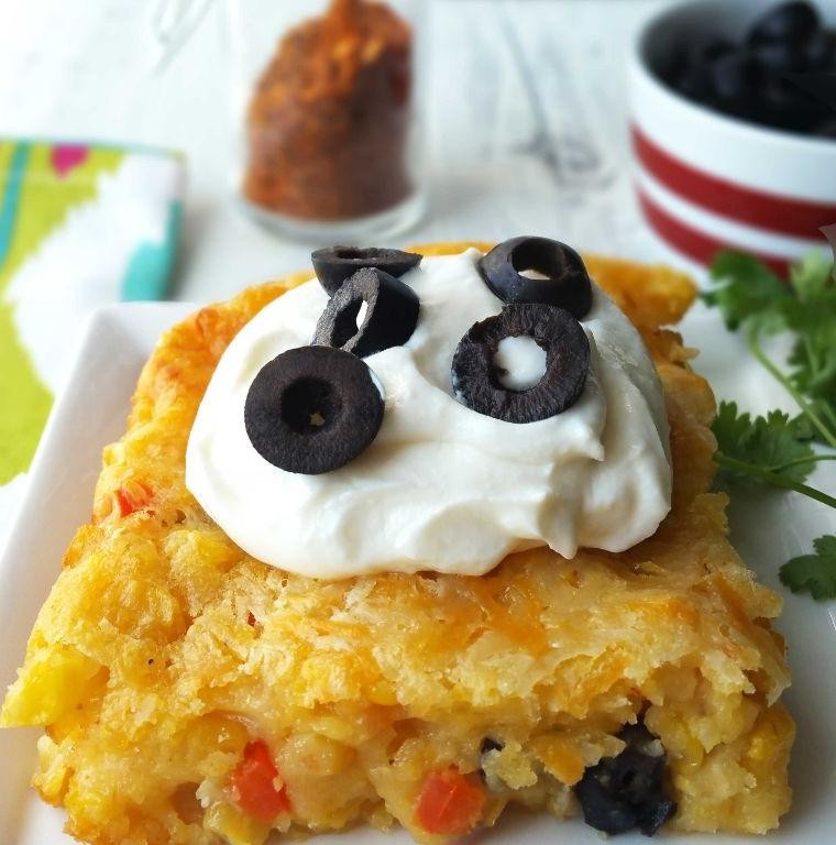 Spicy Southwest Corn and Bean Casserole