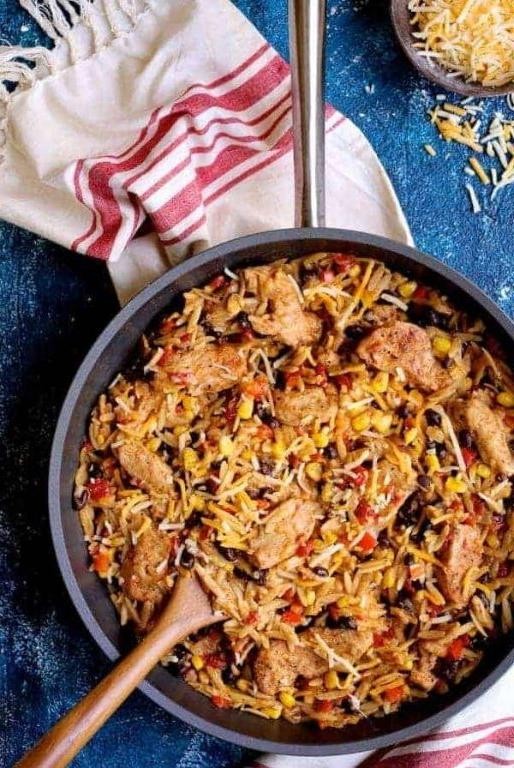 Spicy Southwestern Chicken Orzo