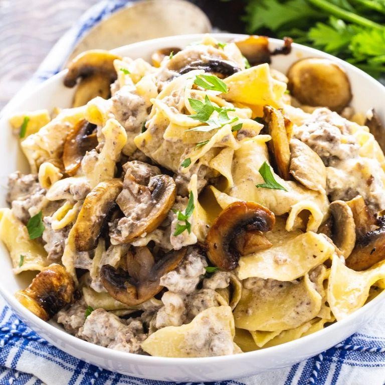 Spicy Southwestern Ground Beef Stroganoff