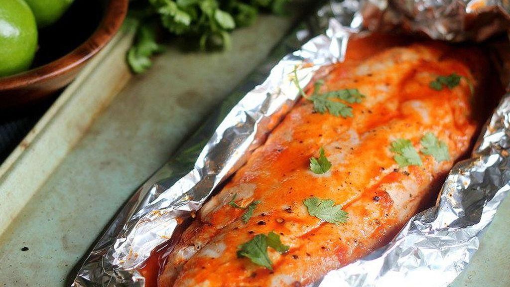 Spicy Sriracha Baked Redfish