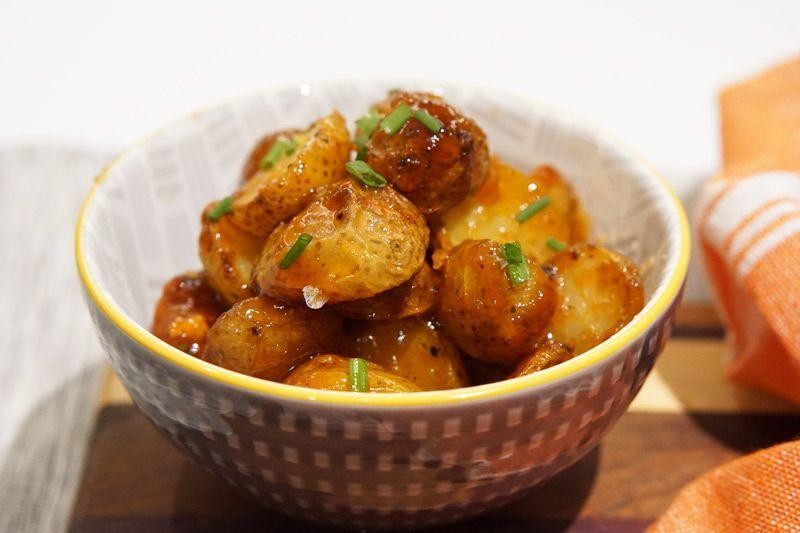 Spicy Sriracha Honey Grilled Foil Potatoes