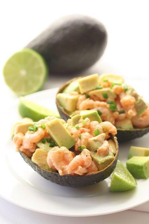 Spicy Sriracha Shrimp and Avocado Salad