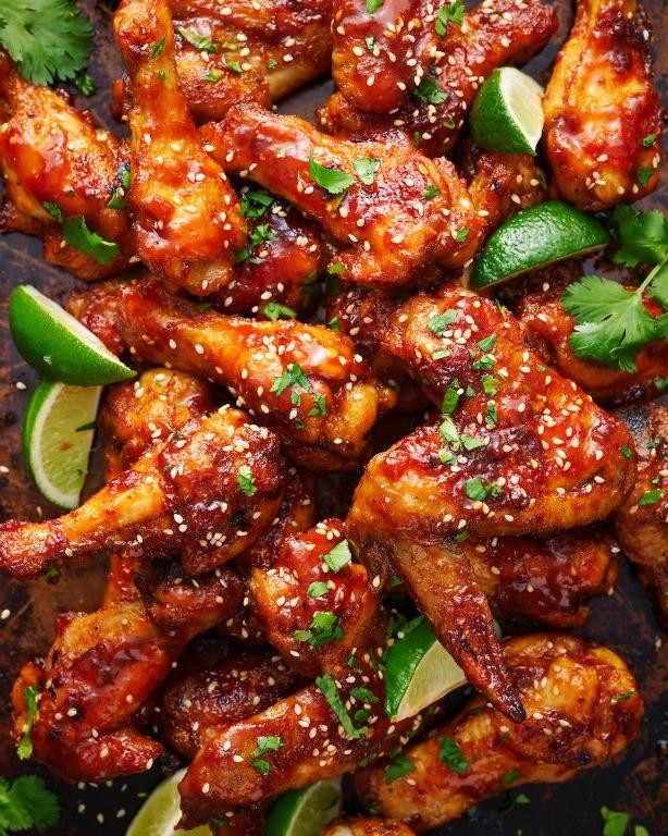 Spicy Sriracha and Soy Chicken Wings