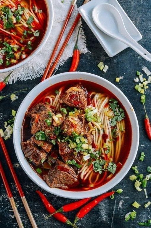 Spicy Steak Noodle Soup
