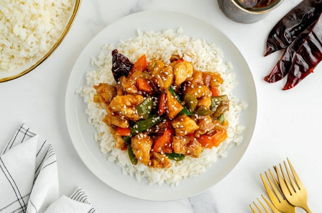 Spicy Szechuan Chicken Rice Combo