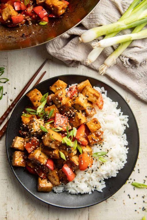 Spicy Szechuan Tofu Stir Fry