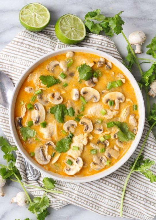 Spicy Thai Coconut Leek Soup