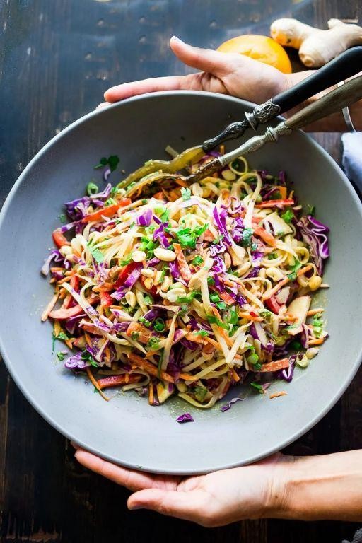 Spicy Thai Noodle Salad with Fresh Herbs